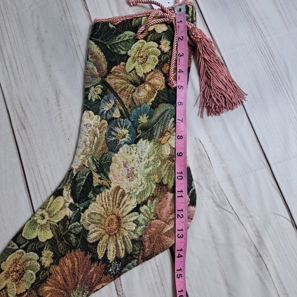2 FOR 20 SALE Victorian Style Floral Christmas Stocking - Picture 5 of 7